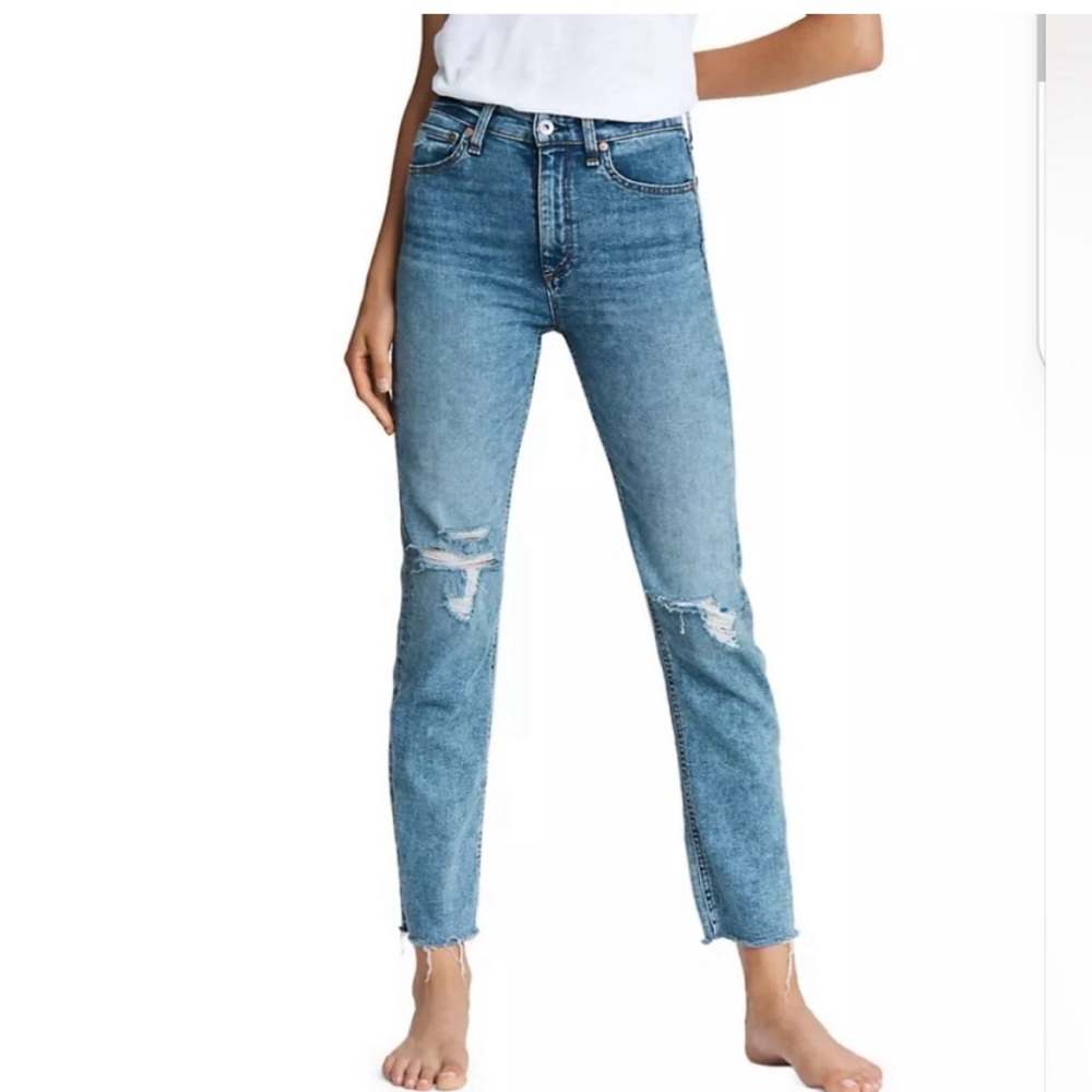 Rag and Bone Nina High Rise Ankle Length Cigarette Jeans size 26